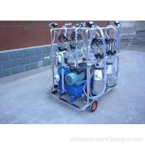 4 Stainless Steel Buckets Dairy Milking Machine For Goats /